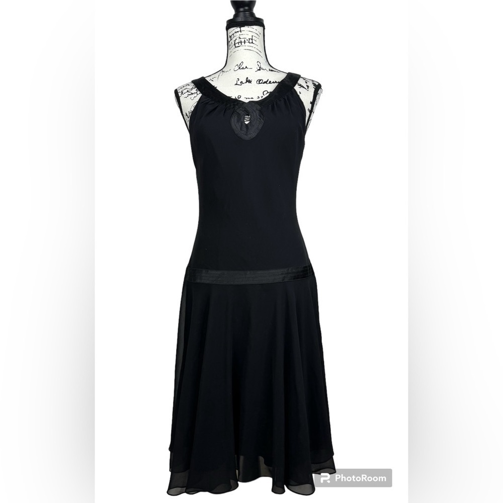 Bice Drop Waist Swing Skirt Sleeveless Lined Dress